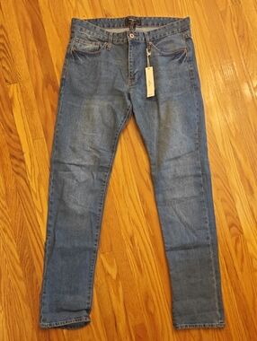 Forever 21 Men's Slim Straight Blue Jeans